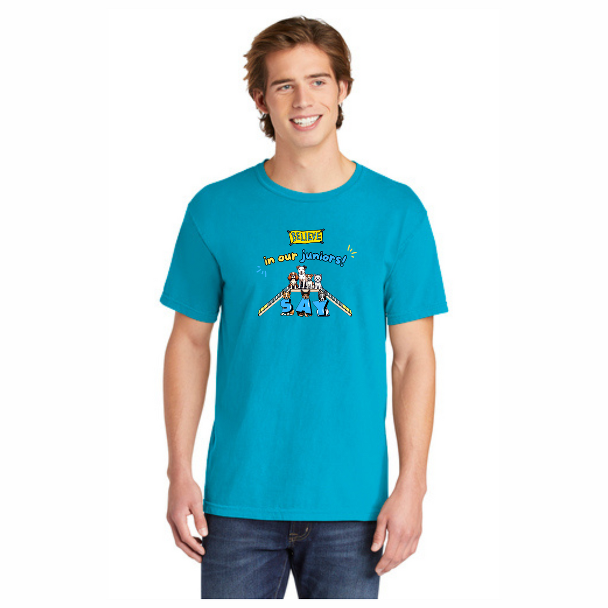 Comfort Colors Tee Believe In Our Juniors