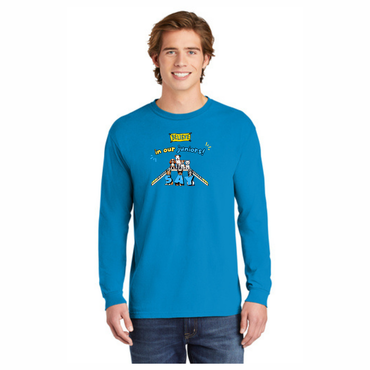 Comfort Colors Long Sleeve Tee Believe In Our Juniors