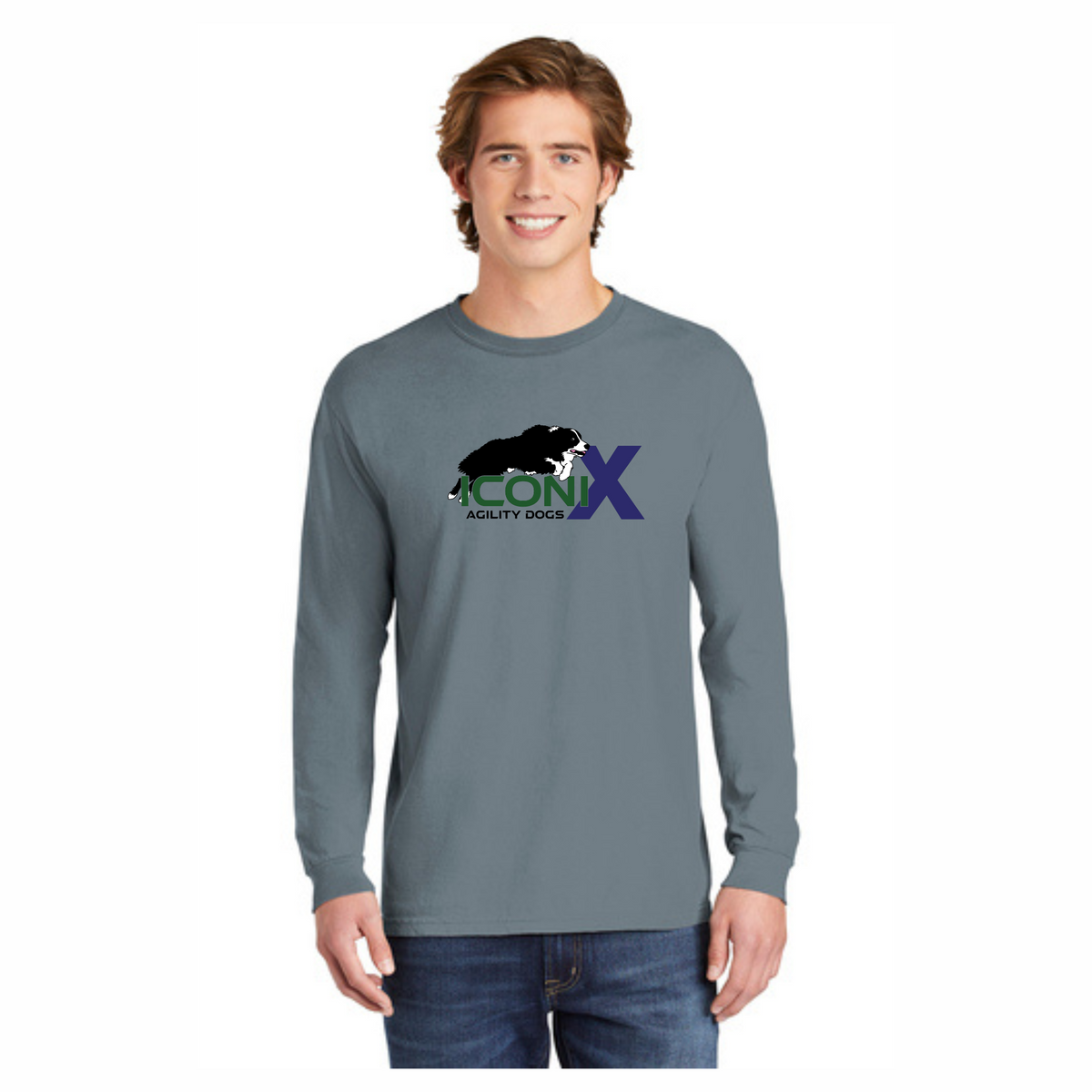 Comfort Colors Long Sleeve Tee Iconix Agility Dogs