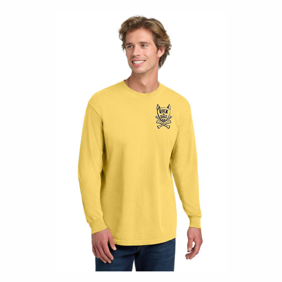 Comfort Colors Long Sleeve Tee Rock 'n' Dogs