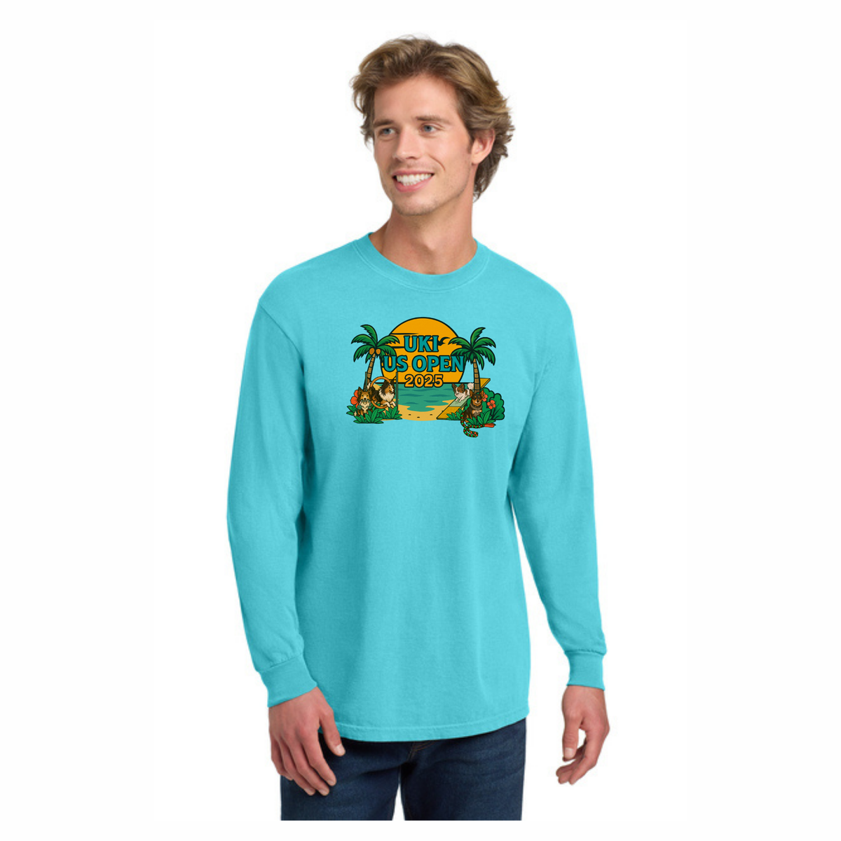 Comfort Colors Long Sleeve Tee UKI US OPEN 2025